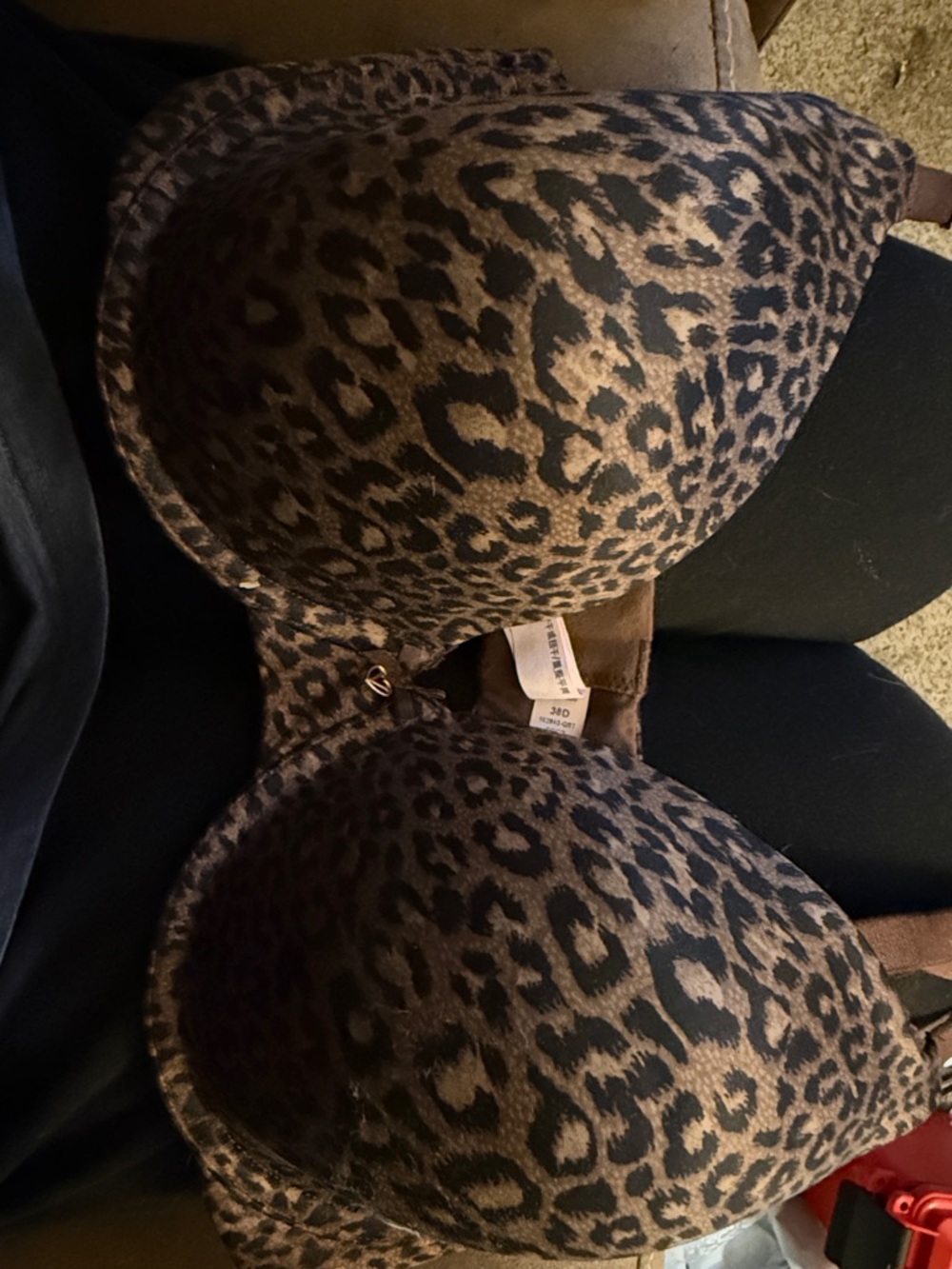 Victoria's Secret Leopard Print Padded Bra in Brown and Black